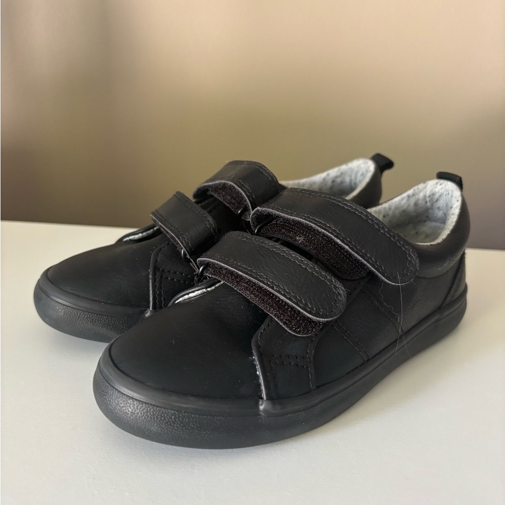 Cat & Jack Black Kids Velcro Dress Sneakers